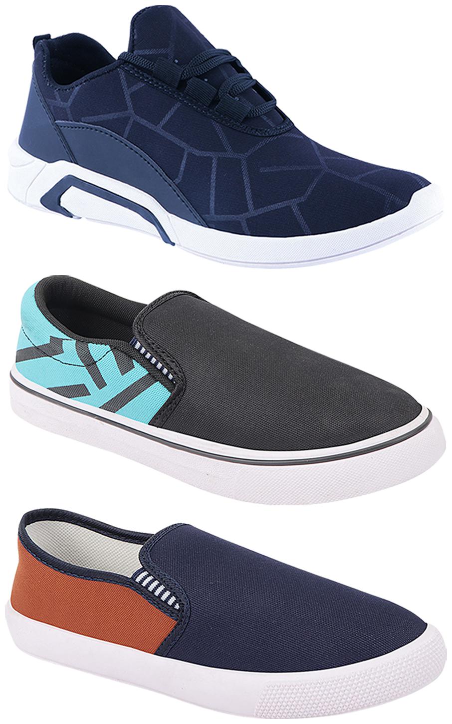 

Birde Men Multi-Color Casual Shoes - BRD-300-BLU-308-SGRN-309-TAN