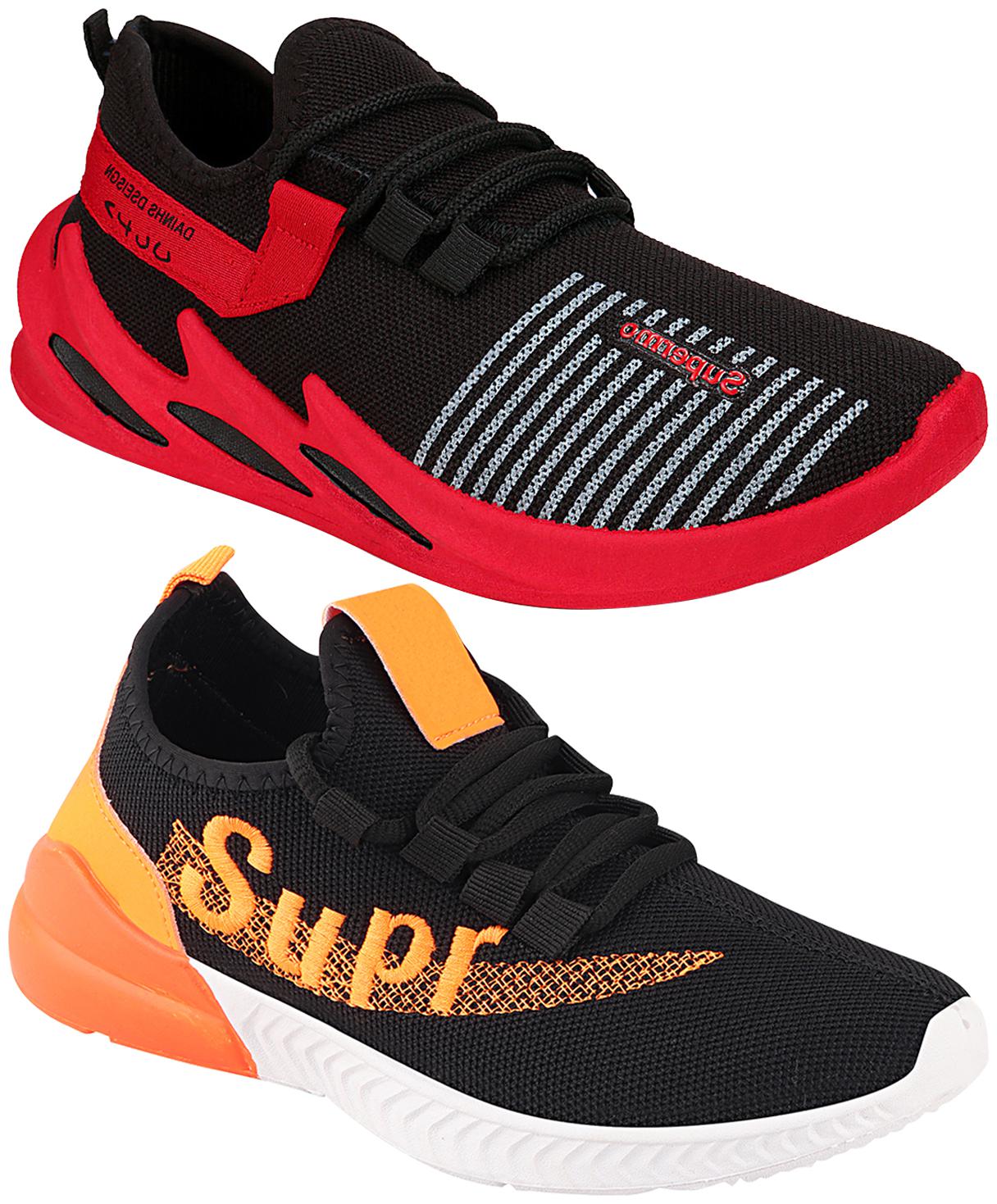 

Birde Multicolor Mesh Casual Shoes For Men (Pack of 2)