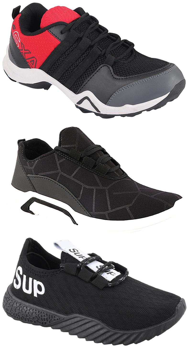 

Birde Men Multi-Color Casual Shoes - CASUAL SPORTS SNEAKERS RUNNNING SHOES - BRD-300-BLK AX-2-384