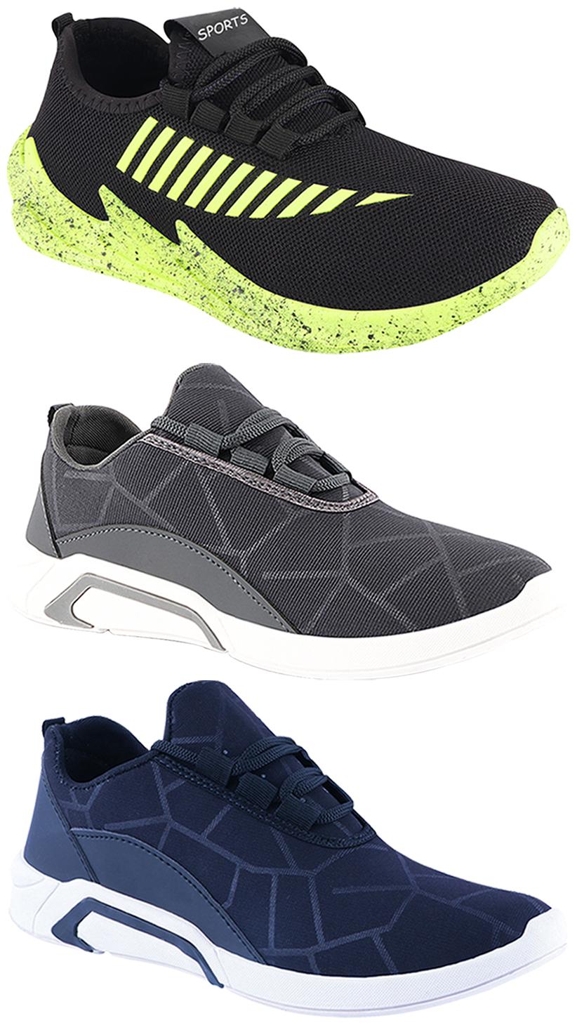 

Birde Men Multi-Color Casual Shoes - CASUAL SPORTS SNEAKERS RUNNNING SHOES - BRD-300-BLU-300-GRY-324-PGRN