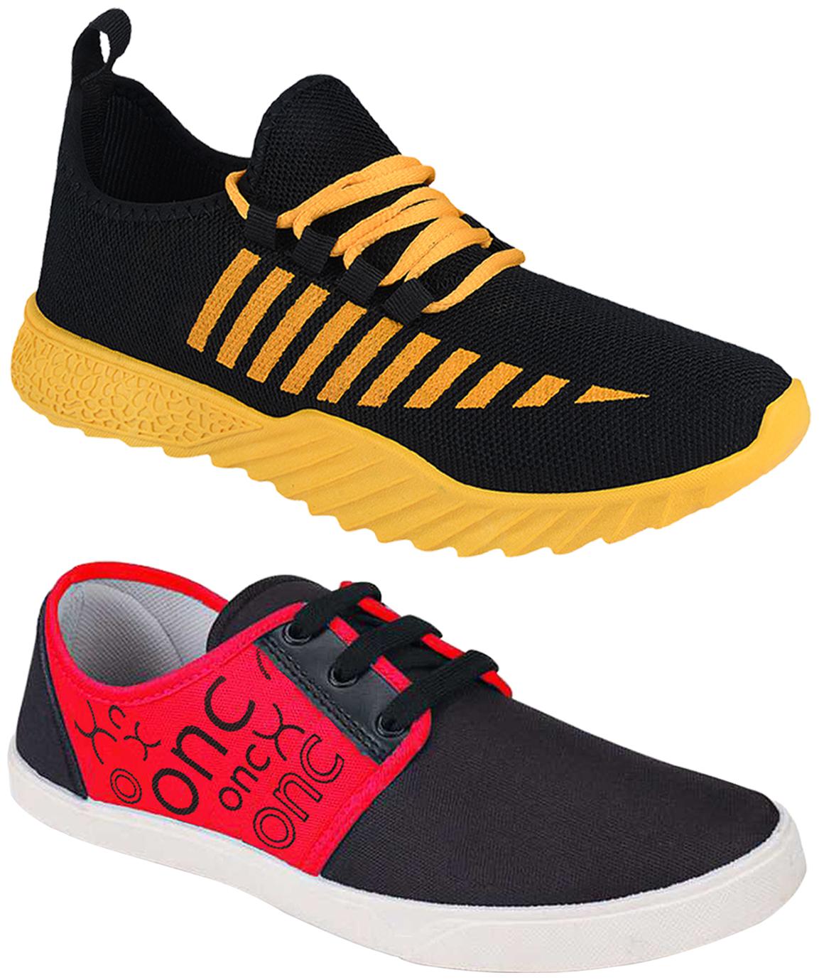 

Birde Multicolor Mesh Casual Shoes For Men (Pack of 2)