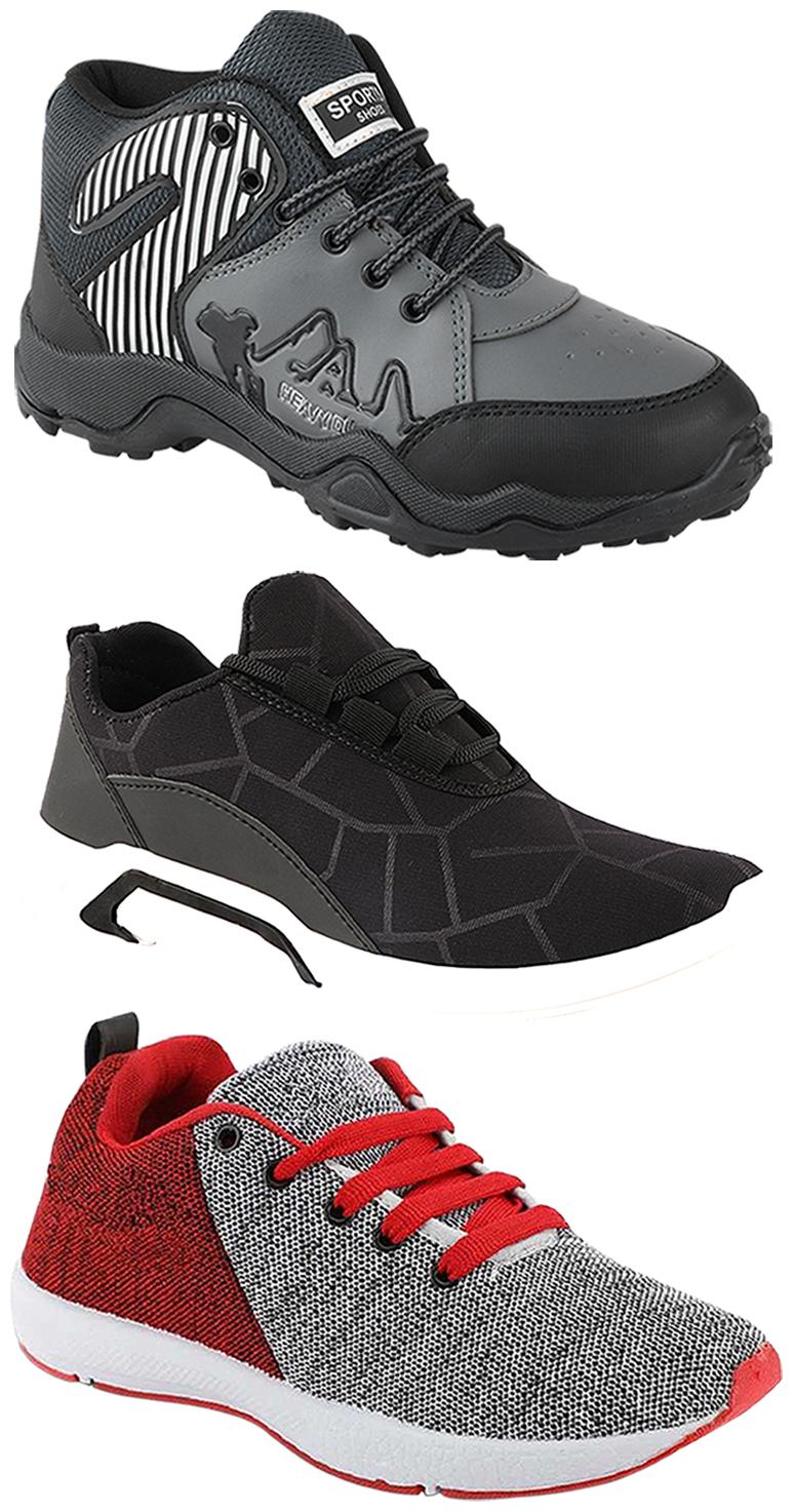 

Birde Men Multi-Color Casual Shoes - CASUAL SPORTS SNEAKERS RUNNNING SHOES - BRD-300-BLK-222-367