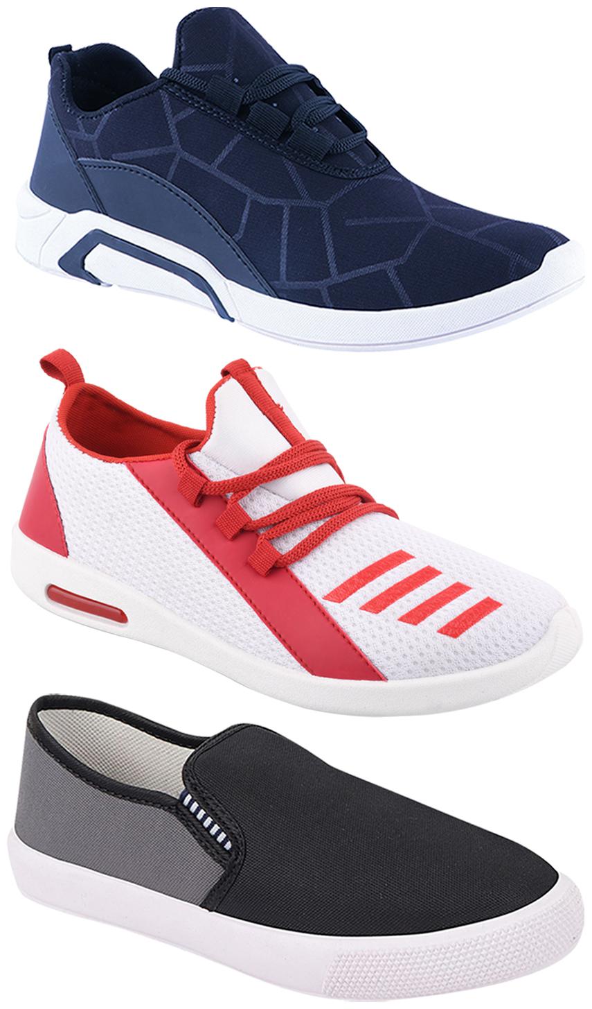 

Birde Men Multi-Color Casual Shoes - BRD-300-BLU-309-GRY-374