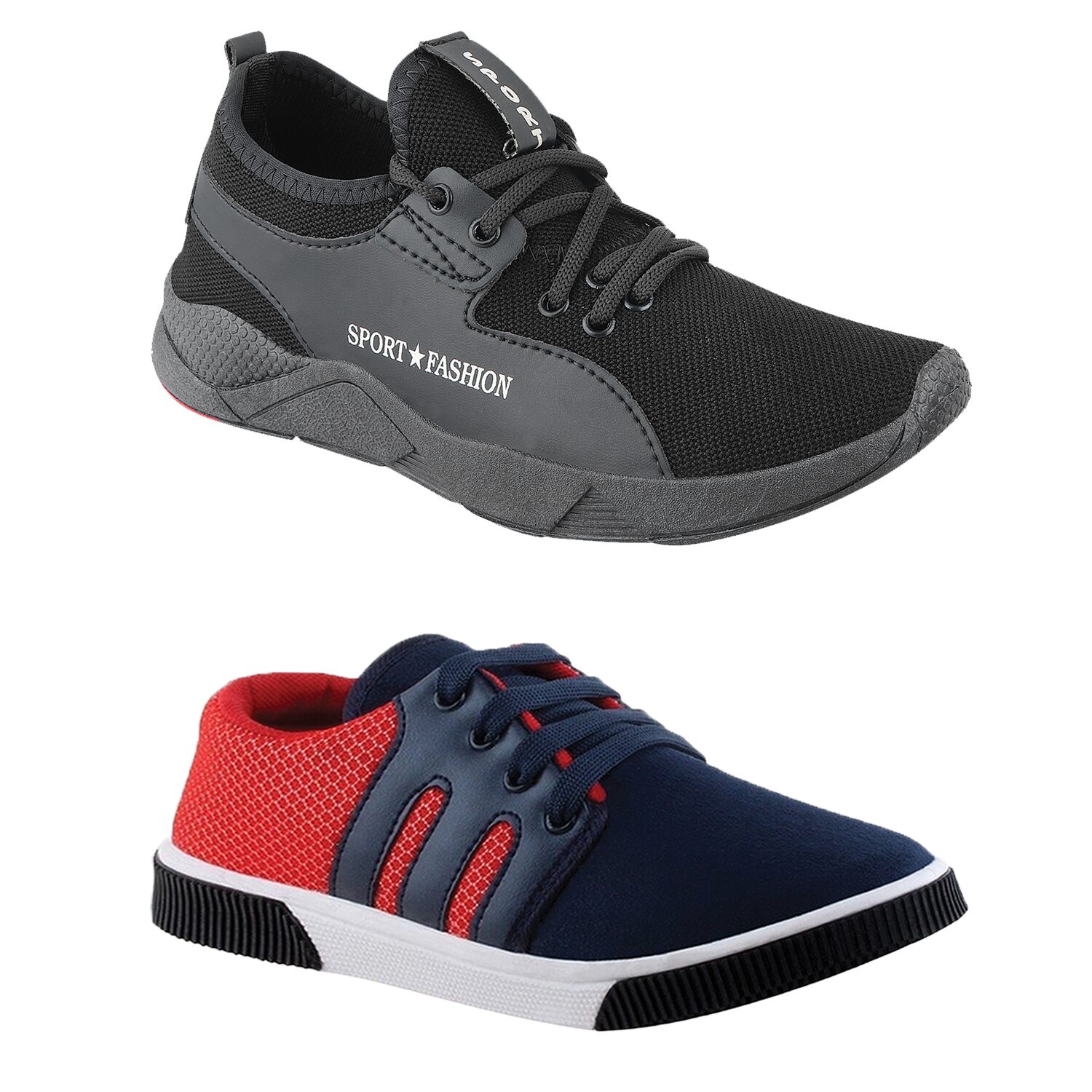

Birde Multicolor Mesh Casual Shoes For Men (Pack of 2)