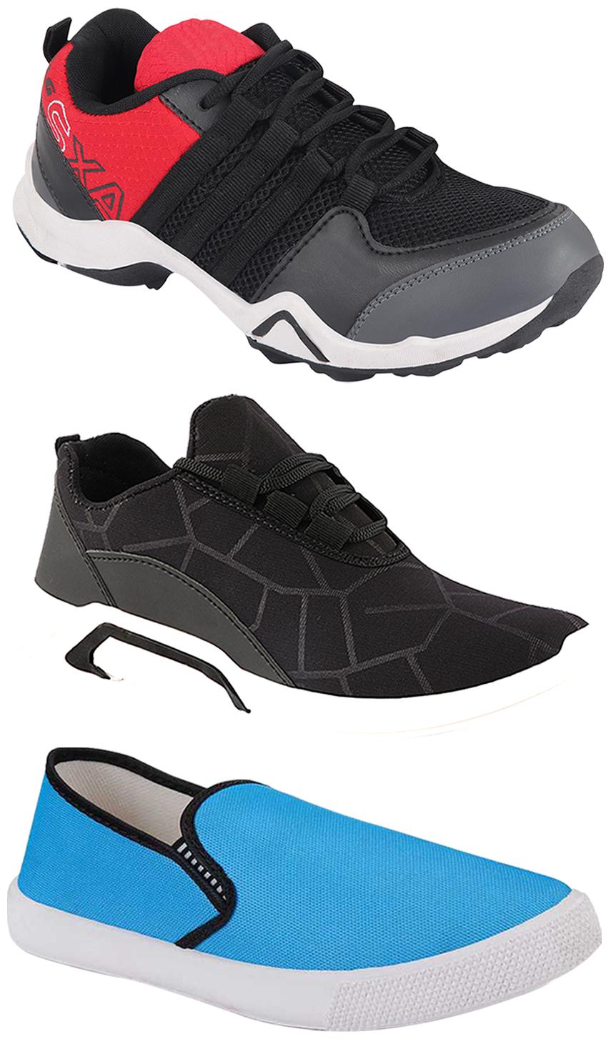 

Birde Men Multi-Color Casual Shoes - BRD-300-BLK-309-SKY AX-2