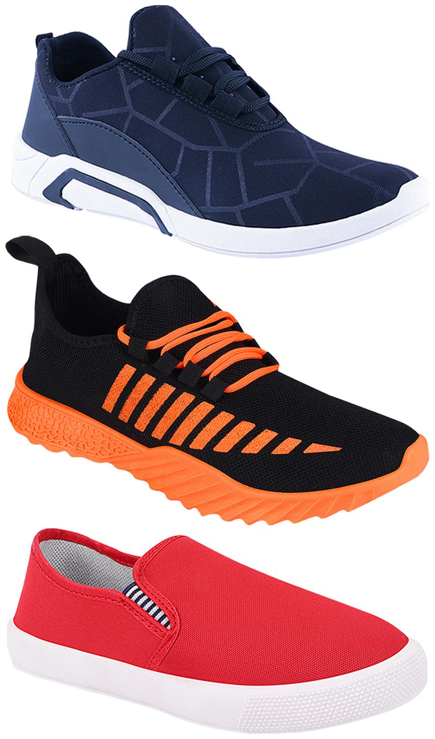 

Birde Men Multi-Color Casual Shoes - BRD-300-BLU-309-RD-359