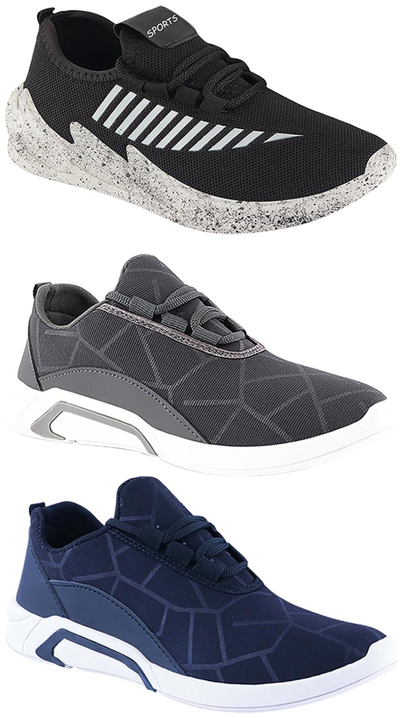 

Birde Men Multi-Color Casual Shoes - BRD-300-BLU-300-GRY-324-GRY
