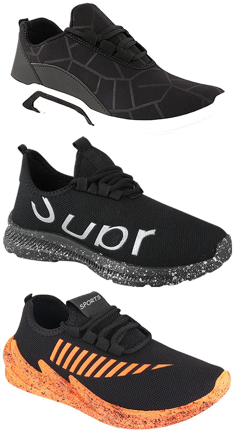 

Birde Men Multi-Color Casual Shoes - BRD-300-BLK-324-ORNG-369