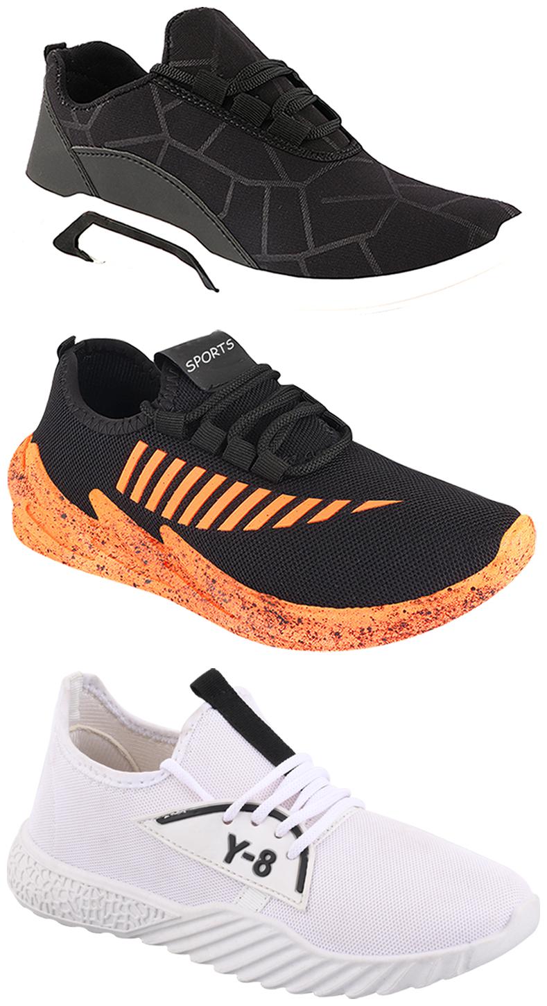 

Birde Men Multi-Color Casual Shoes - BRD-300-BLK-324-ORNG-377