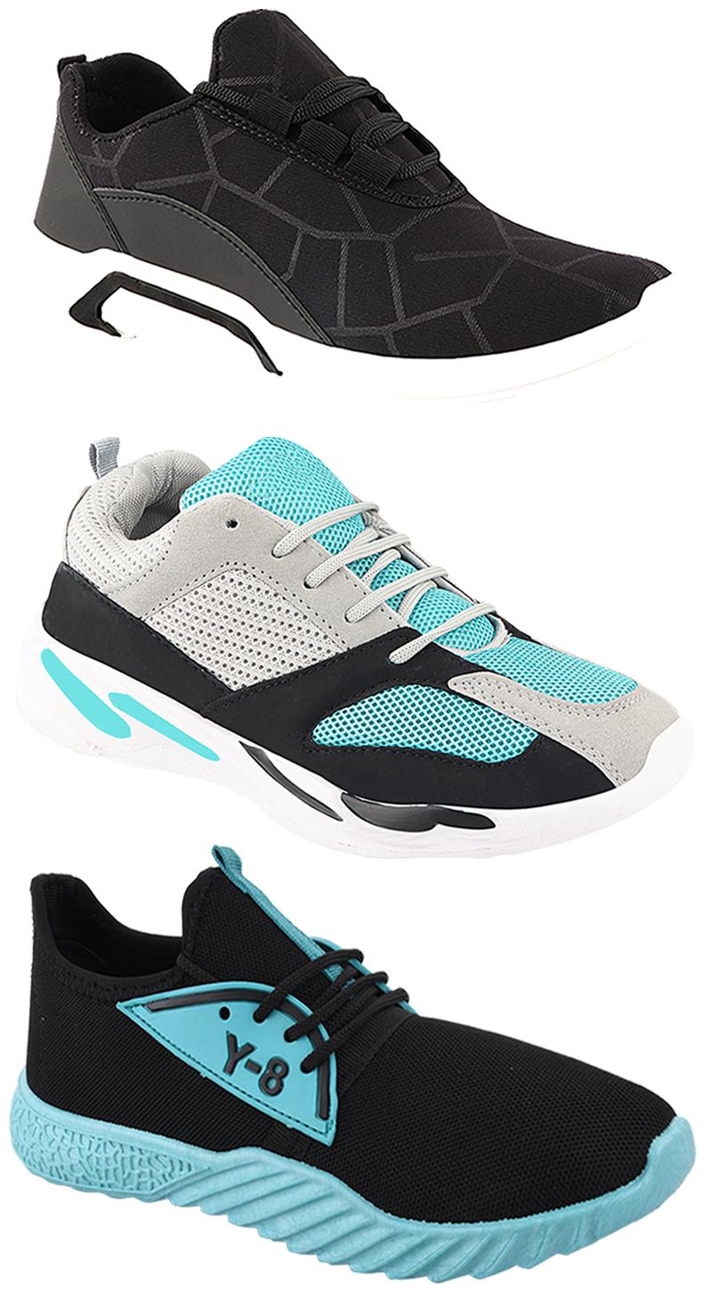 

Birde Men Multi-Color Casual Shoes - CASUAL SPORTS SNEAKERS RUNNNING SHOES - BRD-300-BLK-332-386