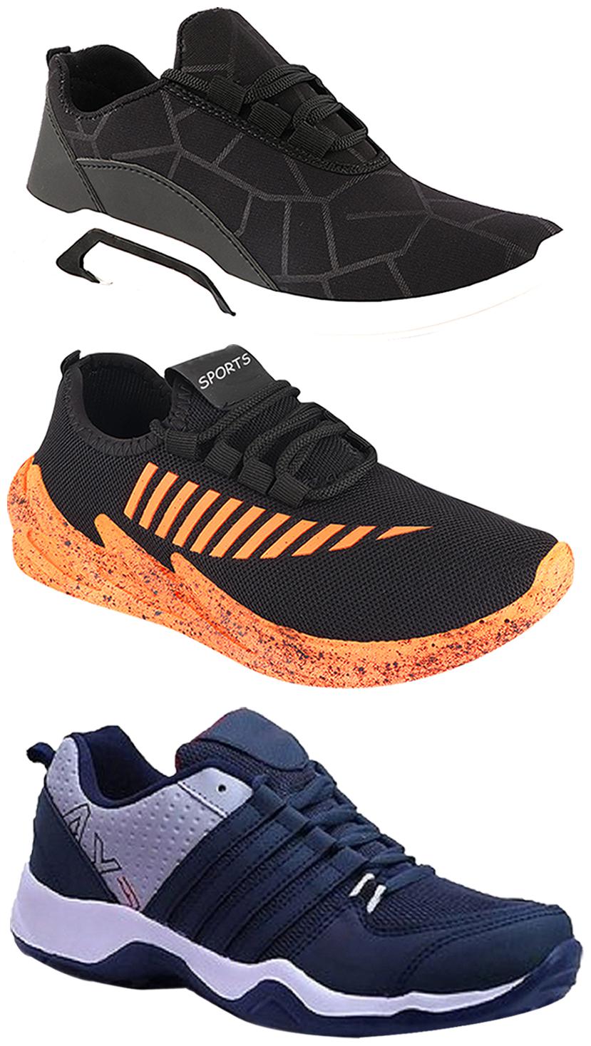 

Birde Men Multi-Color Casual Shoes - BRD-300-BLK AX-1-324-ORNG