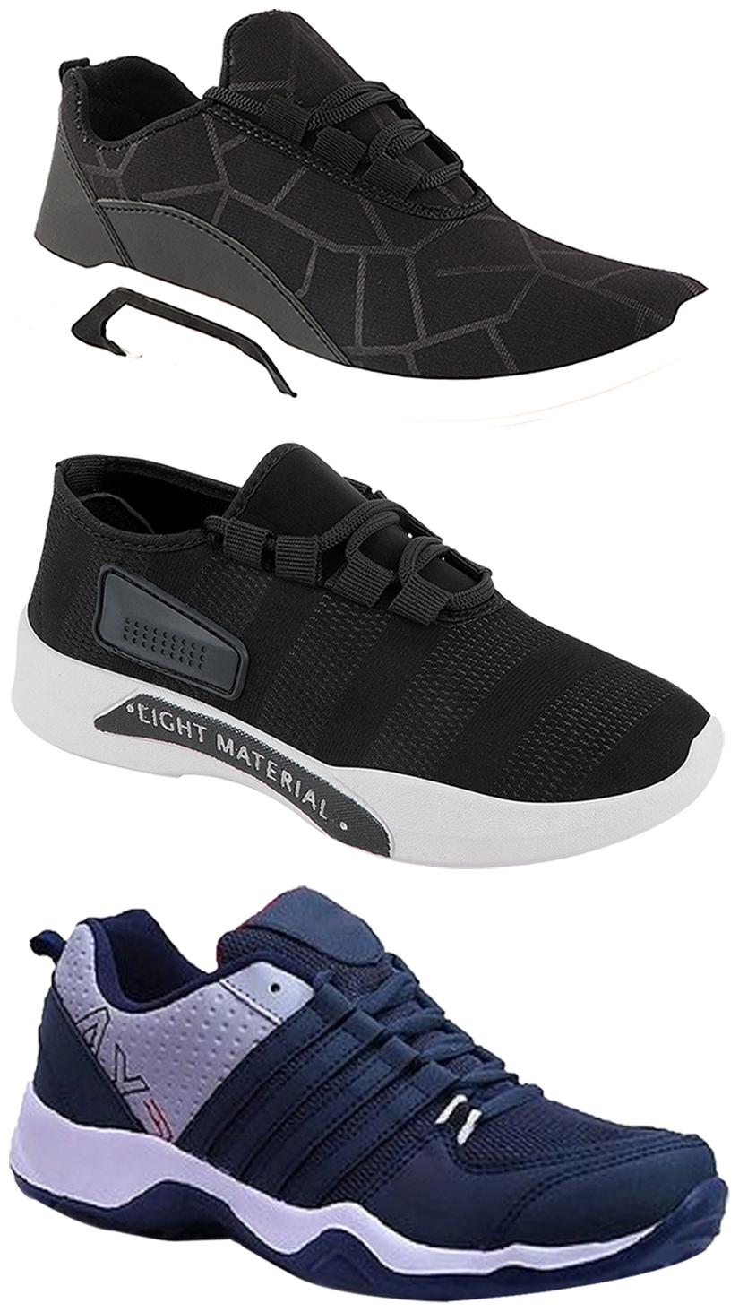 

Birde Men Multi-Color Casual Shoes - BRD-300-BLK-301-BLK AX-1