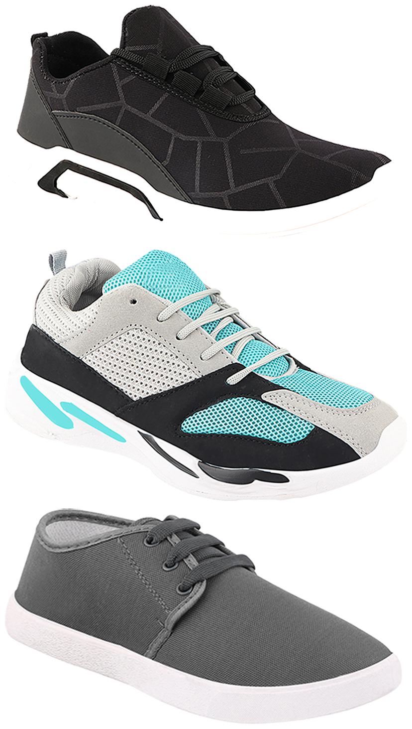 

Birde Men Multi-Color Casual Shoes - CASUAL SPORTS SNEAKERS RUNNNING SHOES - BRD-300-BLK-1079-332