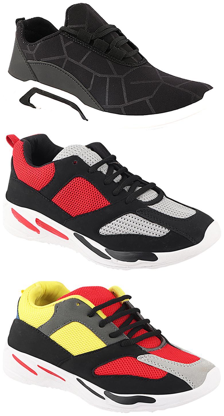 

Birde Men Multi-Color Casual Shoes - CASUAL SPORTS SNEAKERS RUNNNING SHOES - BRD-300-BLK-333-334