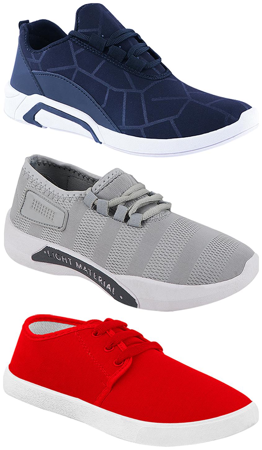 

Birde Men Multi-Color Casual Shoes - BRD-300-BLU-301-GRY-1077