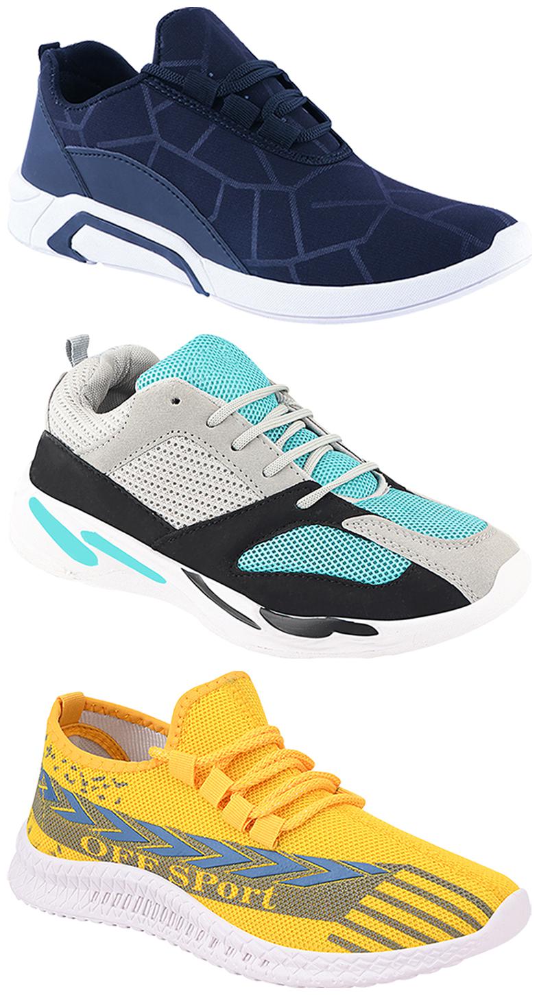 

Birde Men Multi-Color Casual Shoes - CASUAL SPORTS SNEAKERS RUNNNING SHOES - BRD-300-BLU-316-332