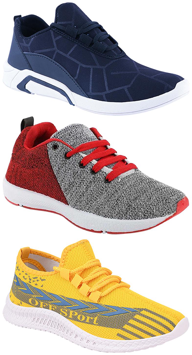 

Birde Men Multi-Color Casual Shoes - CASUAL SPORTS SNEAKERS RUNNNING SHOES - BRD-300-BLU-316-222