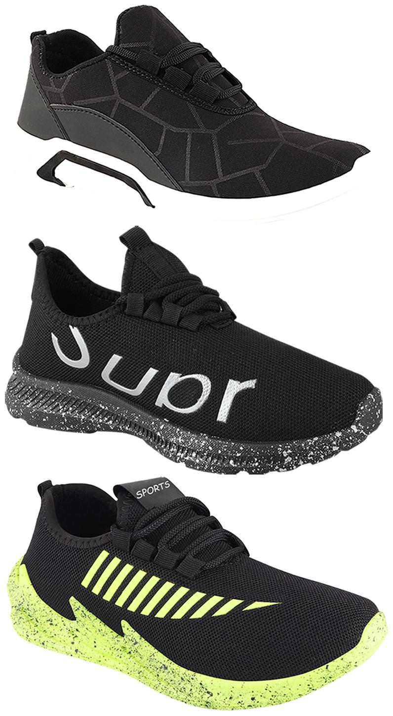 

Birde Men Multi-Color Casual Shoes - CASUAL SPORTS SNEAKERS RUNNNING SHOES - BRD-300-BLK-324-PGRN-369