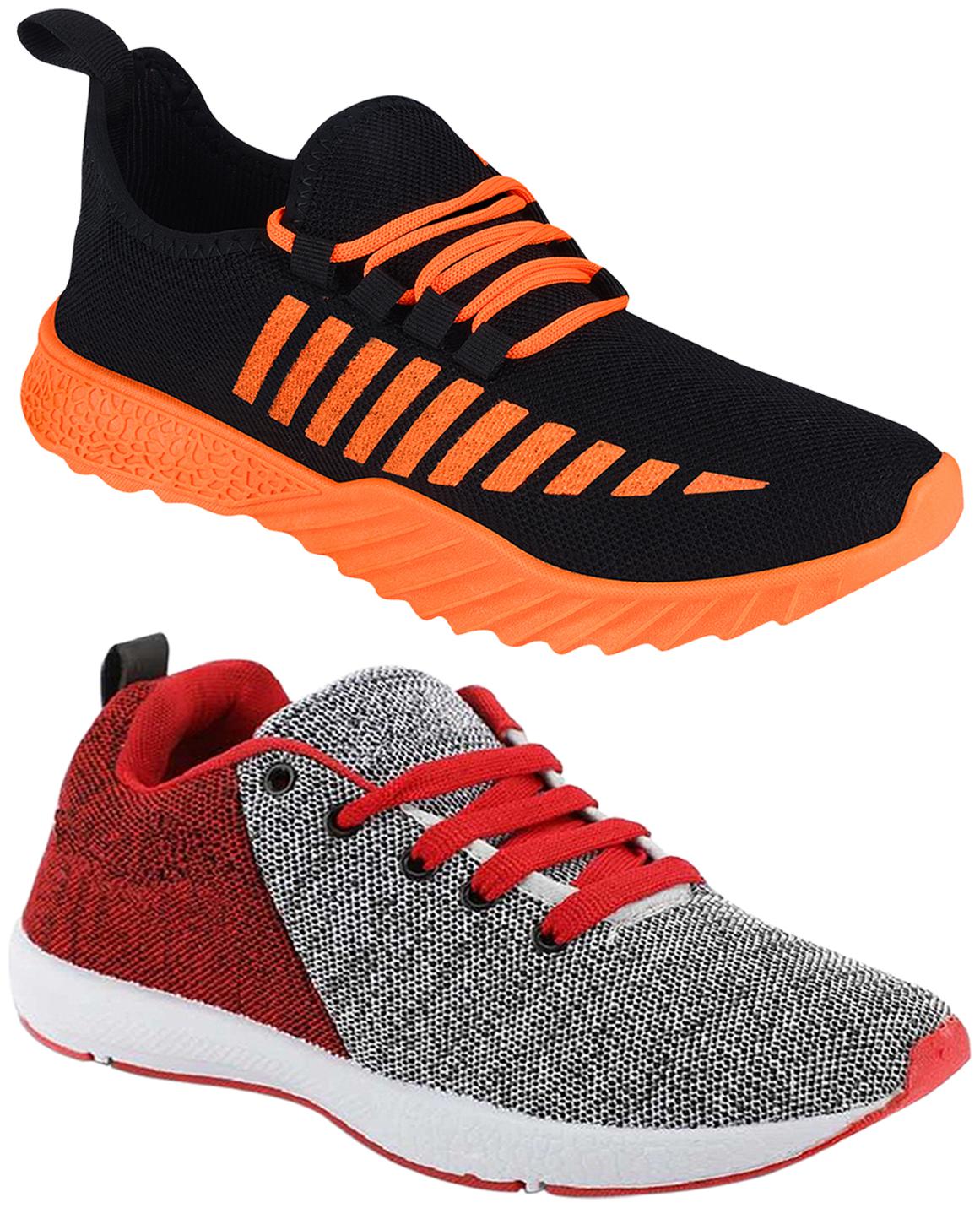 

Birde Multicolor Mesh Casual Shoes For Men (Pack of 2)