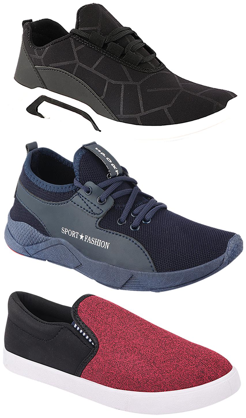 

Birde Men Multi-Color Casual Shoes - BRD-300-BLK-310-BLK-342