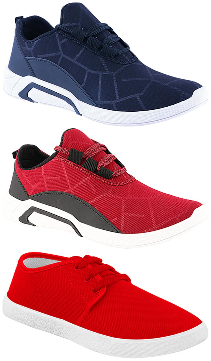

Birde Men Multi-Color Casual Shoes - BRD-300-BLU-300-CHRY-1077