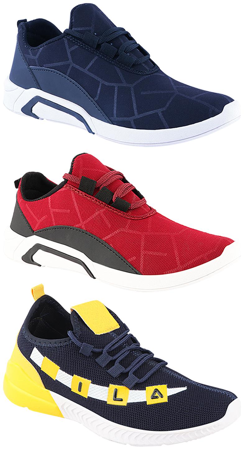 

Birde Men Multi-Color Casual Shoes - CASUAL SPORTS SNEAKERS RUNNNING SHOES - BRD-300-BLU-300-CHRY-330