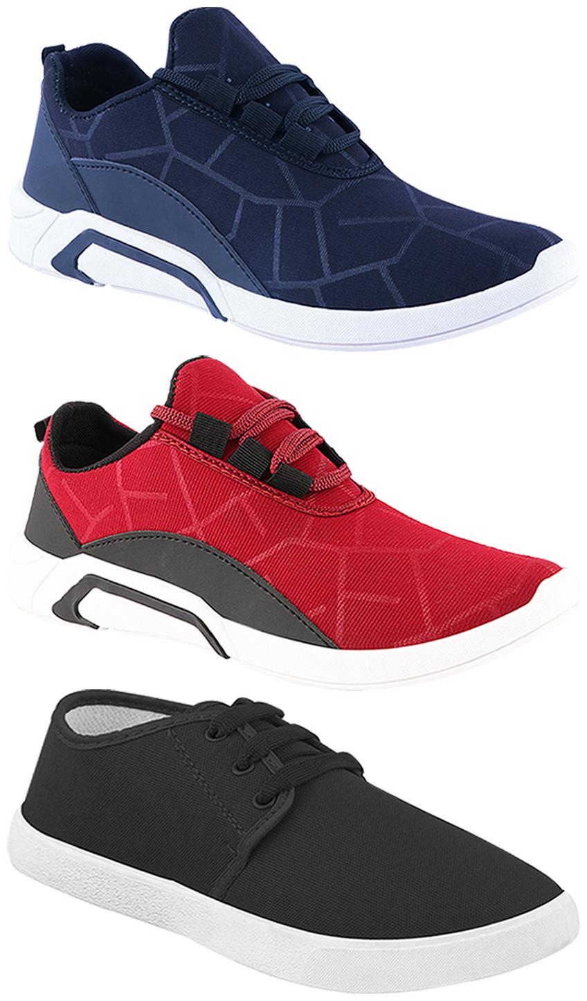 

Birde Men Multi-Color Casual Shoes - BRD-300-BLU-300-CHRY-349