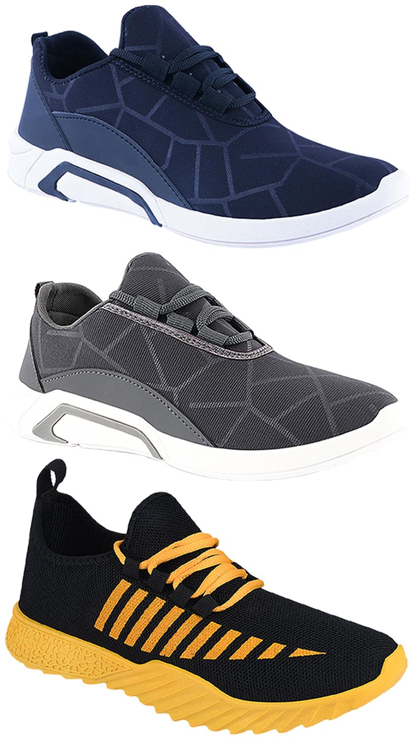 

Birde Men Multi-Color Casual Shoes - BRD-300-BLU-300-GRY-360