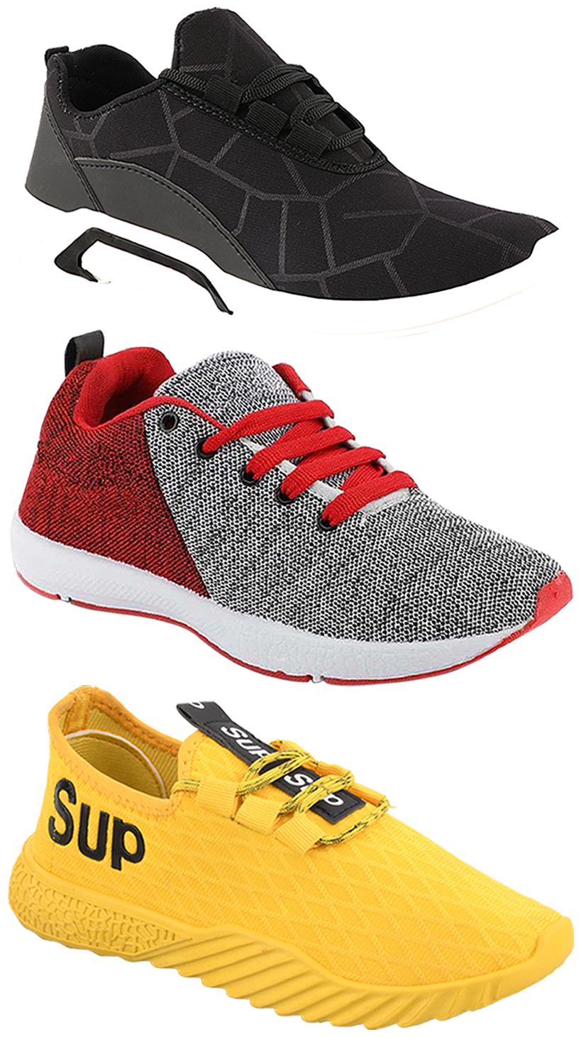 

Birde Men Multi-Color Casual Shoes - CASUAL SPORTS SNEAKERS RUNNNING SHOES - BRD-300-BLK-222-383