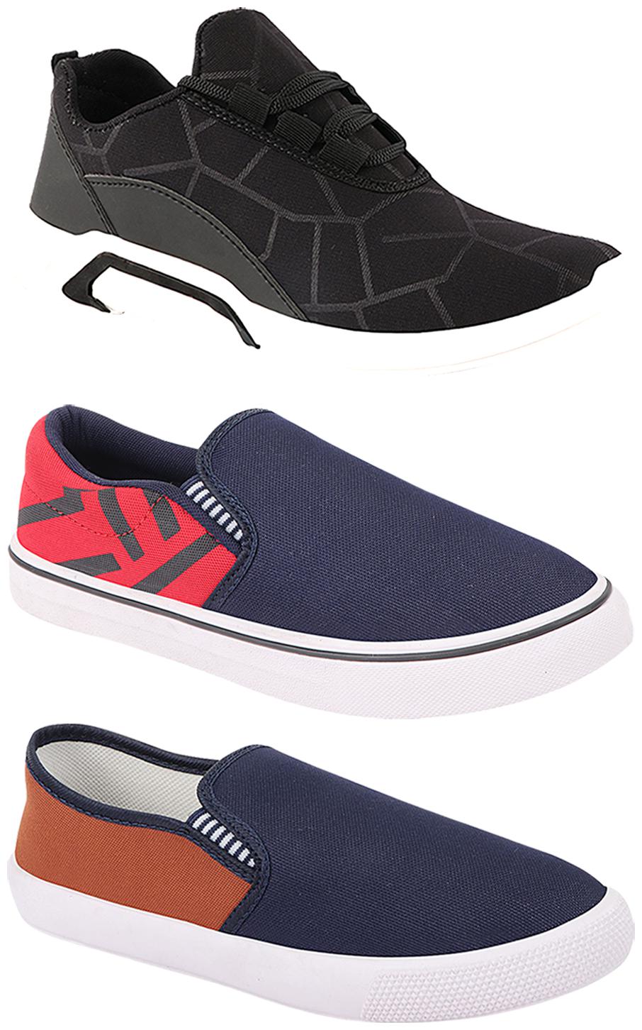 

Birde Men Multi-Color Casual Shoes - BRD-300-BLK-308-RED-309-TAN