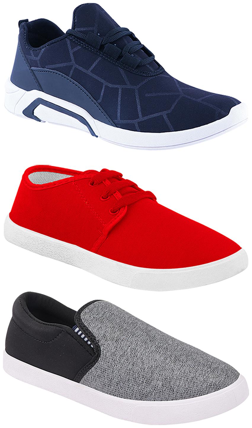 

Birde Men Multi-Color Casual Shoes - BRD-300-BLU-1077-310-SLVR