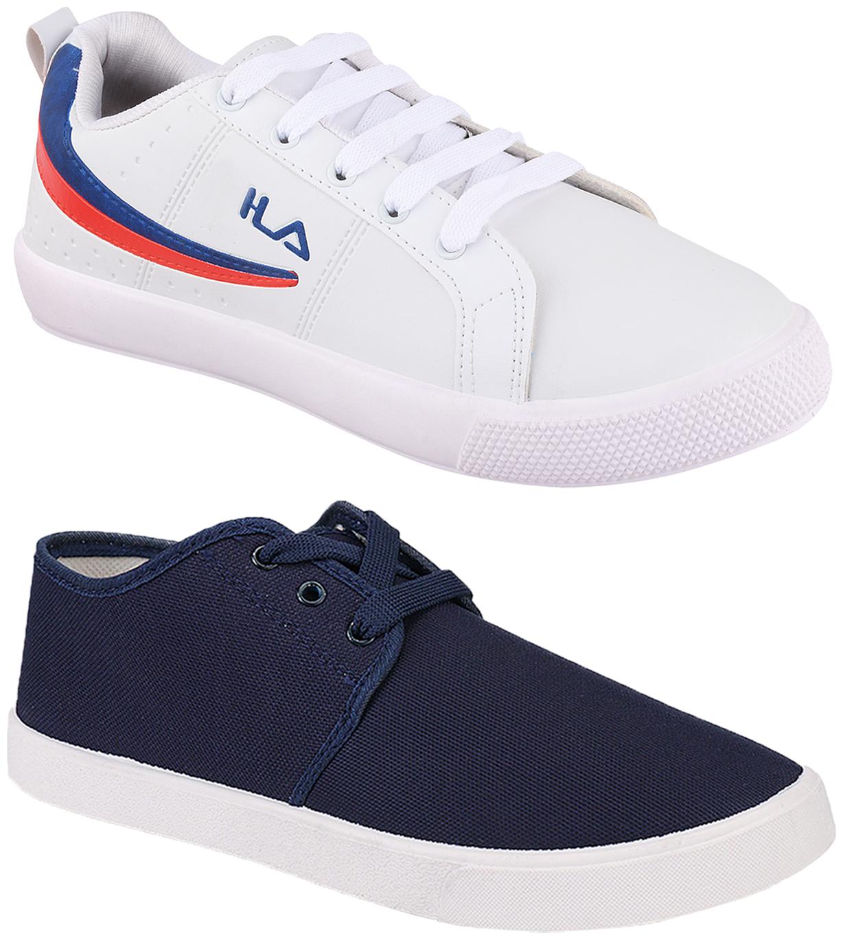 

Birde Multicolor Synthetic Casual Shoes For Men (Pack of 2)
