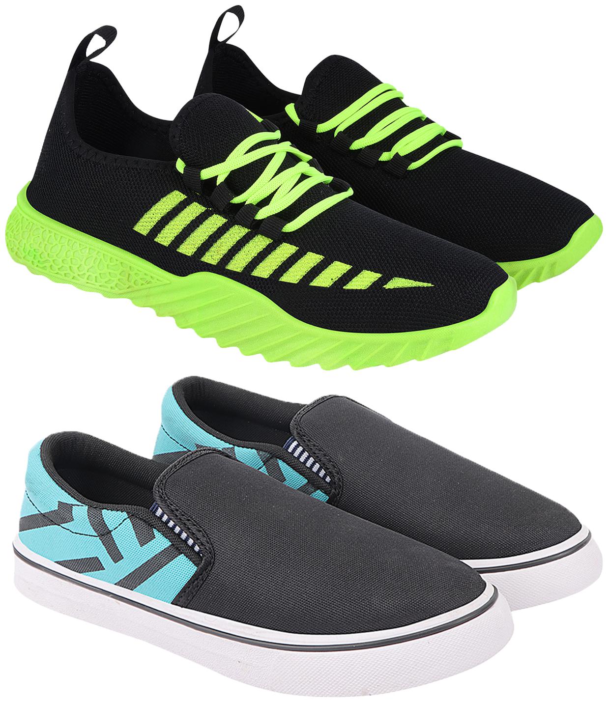 

Birde Multicolor Mesh Casual Shoes For Men (Pack of 2)