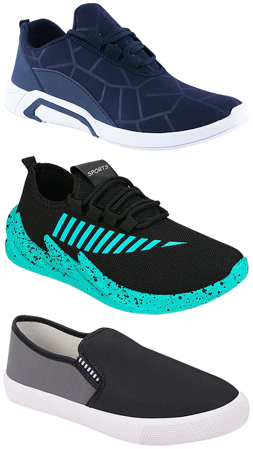 

Birde Men Multi-Color Casual Shoes - BRD-300-BLU-309-GRY-324-SGRN