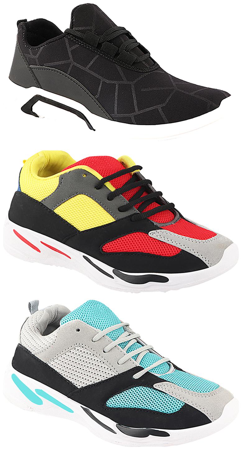

Birde Men Multi-Color Casual Shoes - CASUAL SPORTS SNEAKERS RUNNNING SHOES - BRD-300-BLK-332-333