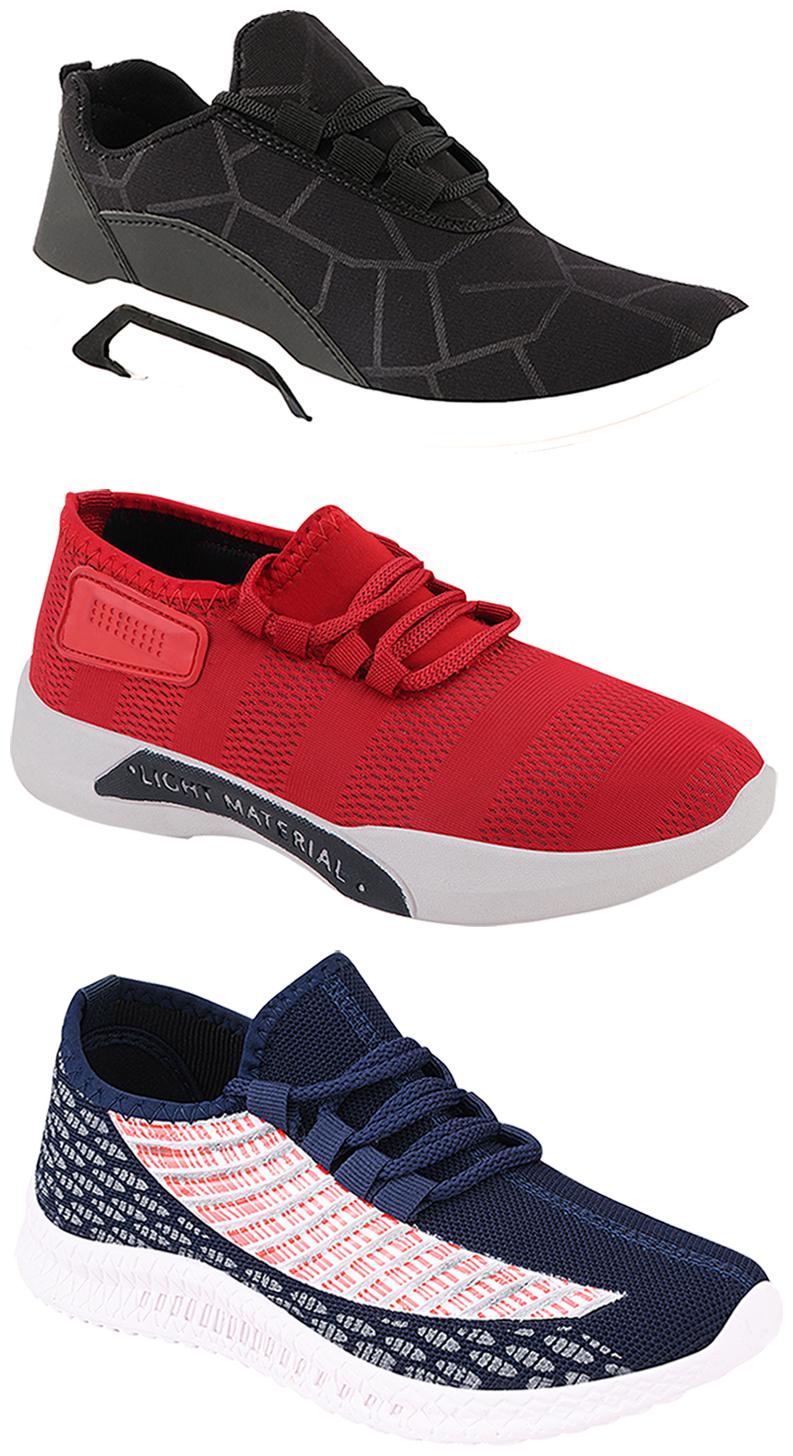 

Birde Men Multi-Color Casual Shoes - BRD-300-BLK-301-RD-315