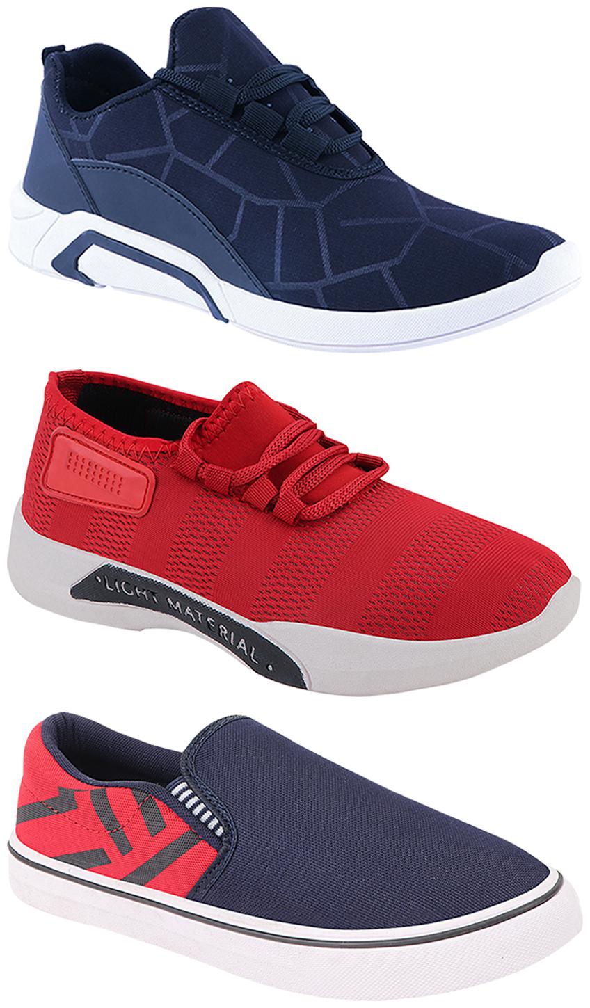 

Birde Men Multi-Color Casual Shoes - BRD-300-BLU-301-RD-308-RED