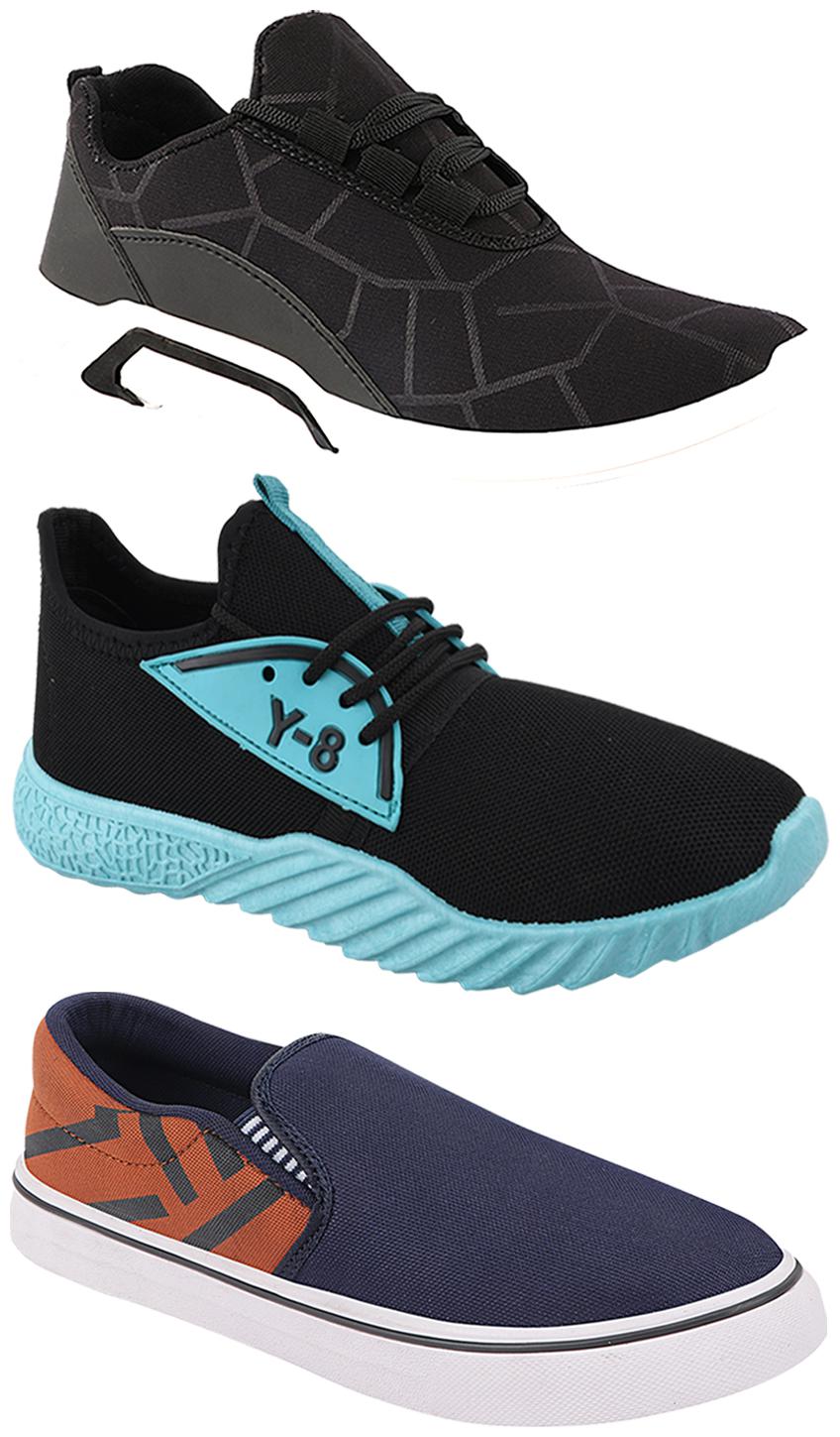 

Birde Men Multi-Color Casual Shoes - BRD-300-BLK-308-TAN-386