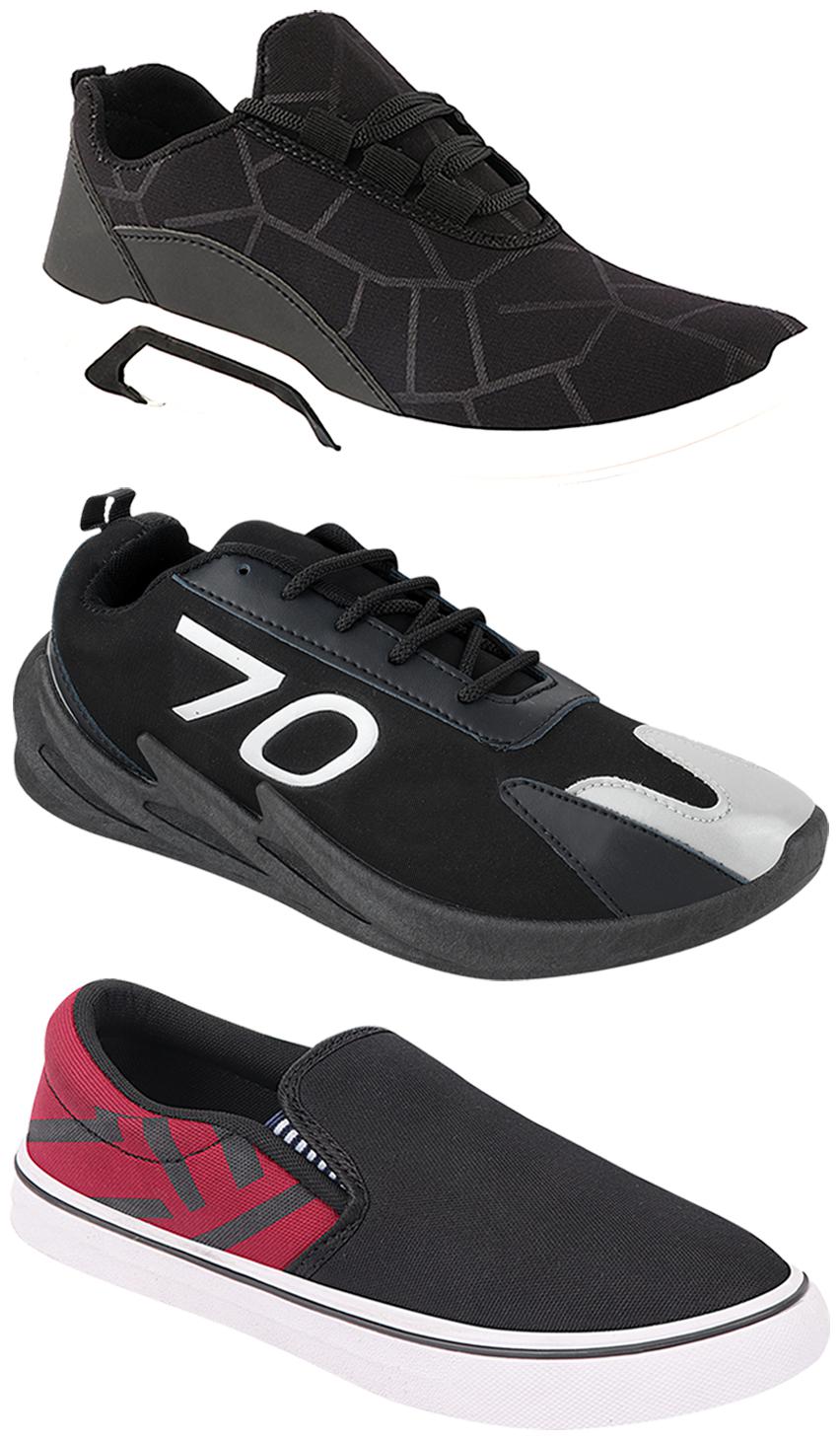 

Birde Men Multi-Color Casual Shoes - CASUAL SPORTS SNEAKERS RUNNNING SHOES - BRD-300-BLK-308-MRN-350