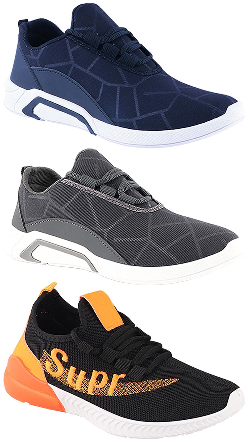 

Birde Men Multi-Color Casual Shoes - CASUAL SPORTS SNEAKERS RUNNNING SHOES - BRD-300-BLU-300-GRY-331
