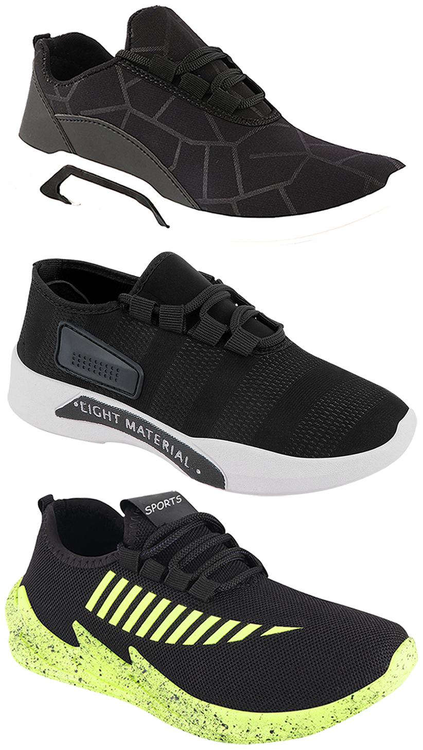 

Birde Men Multi-Color Casual Shoes - CASUAL SPORTS SNEAKERS RUNNNING SHOES - BRD-300-BLK-301-BLK-324-PGRN