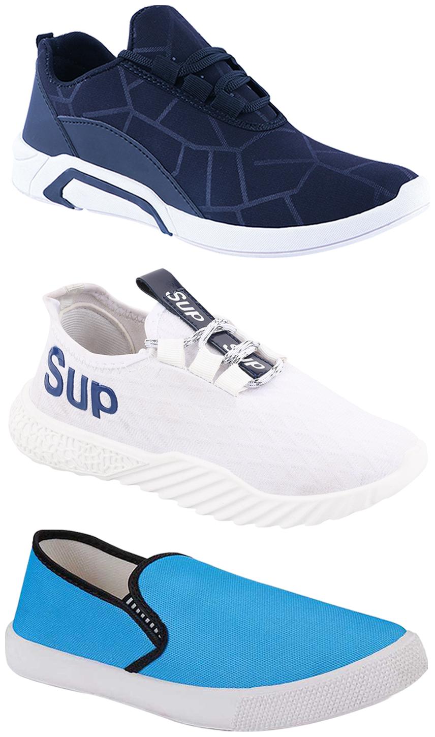 

Birde Men Multi-Color Casual Shoes - CASUAL SPORTS SNEAKERS RUNNNING SHOES - BRD-300-BLU-309-SKY-385