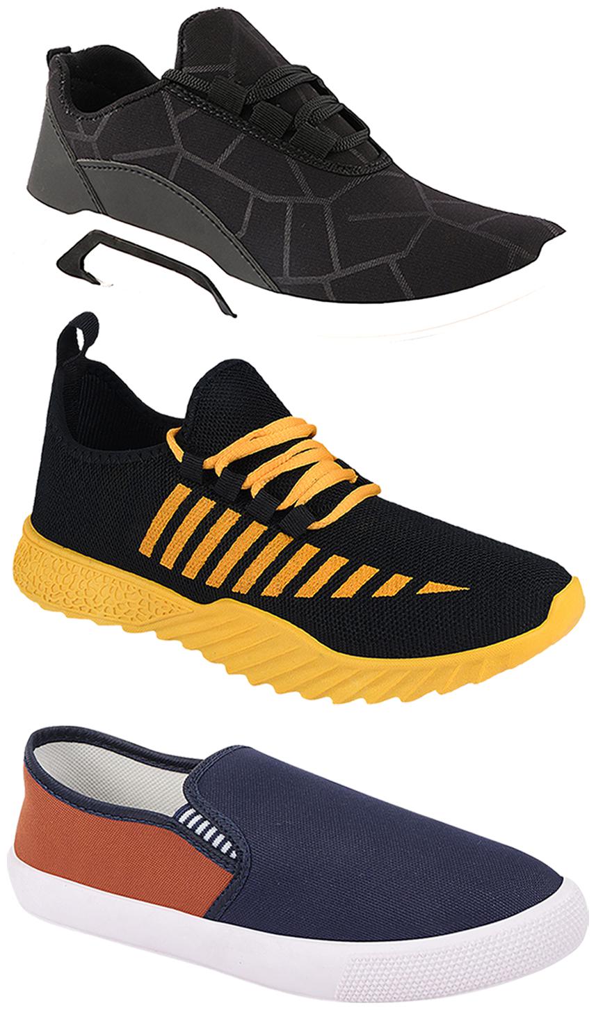 

Birde Men Multi-Color Casual Shoes - BRD-300-BLK-309-TAN-360