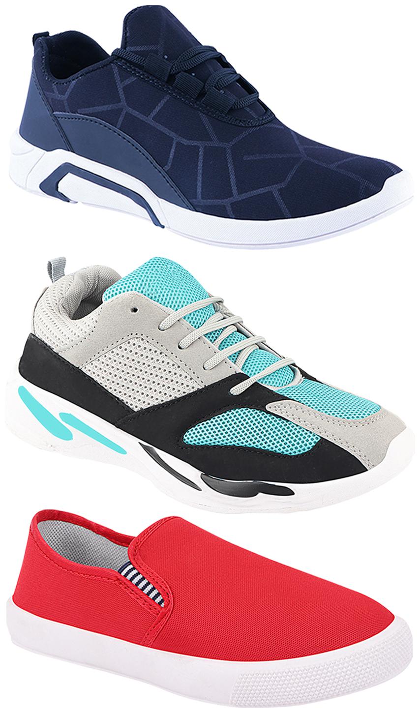 

Birde Men Multi-Color Casual Shoes - CASUAL SPORTS SNEAKERS RUNNNING SHOES - BRD-300-BLU-309-RD-332