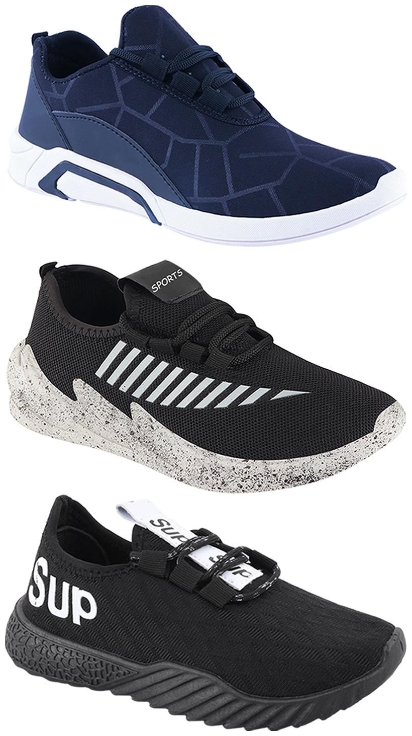 

Birde Men Multi-Color Casual Shoes - CASUAL SPORTS SNEAKERS RUNNNING SHOES - BRD-300-BLU-324-GRY-384