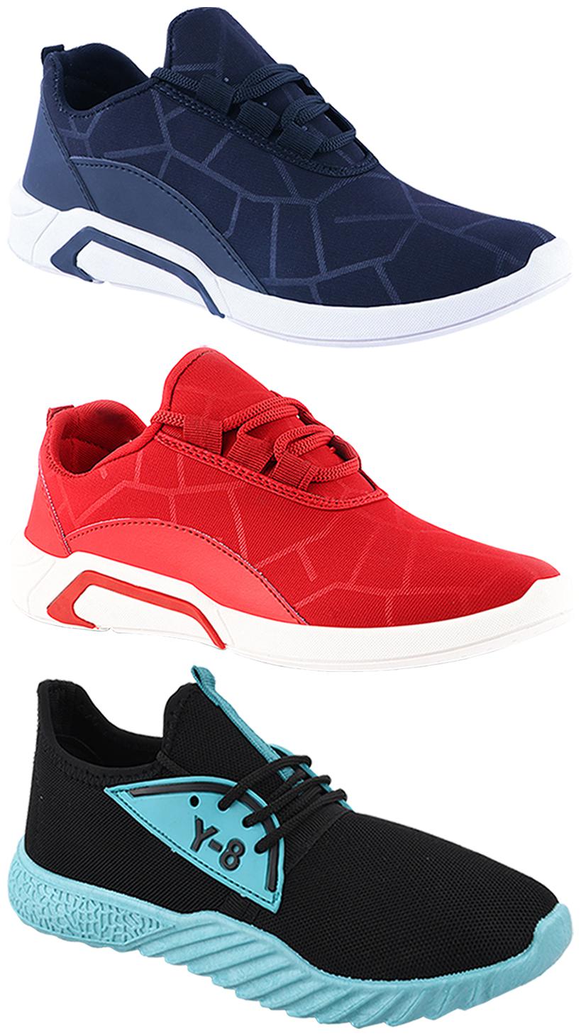 

Birde Men Multi-Color Casual Shoes - BRD-300-BLU-300-RED-386