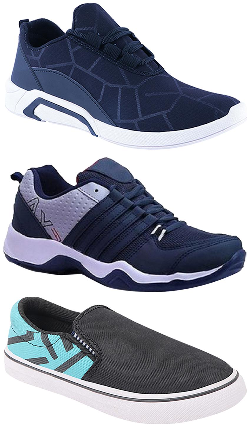 

Birde Men Multi-Color Casual Shoes - BRD-300-BLU-308-SGRN AX-1