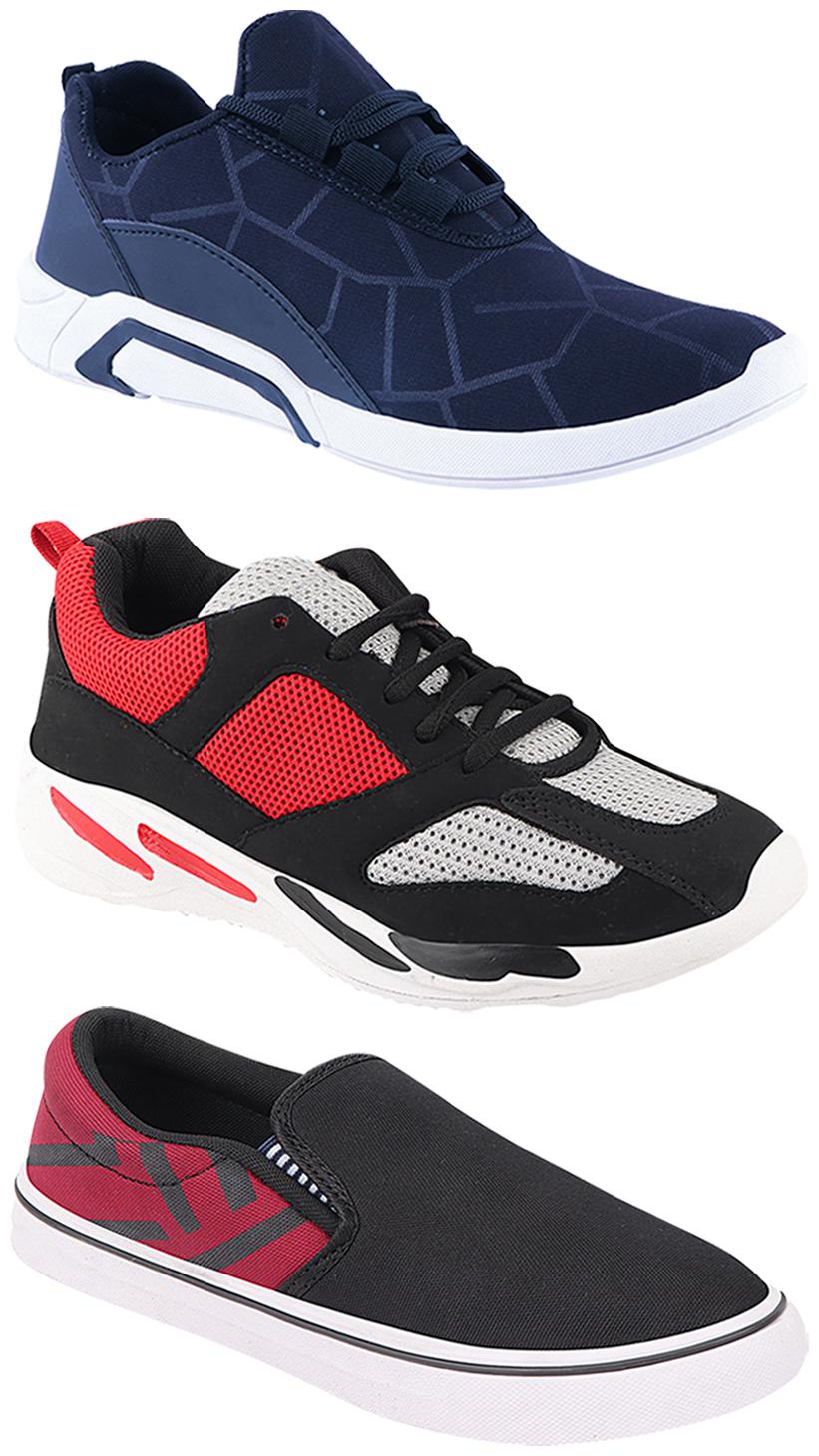 

Birde Men Multi-Color Casual Shoes - CASUAL SPORTS SNEAKERS RUNNNING SHOES - BRD-300-BLU-308-MRN-334