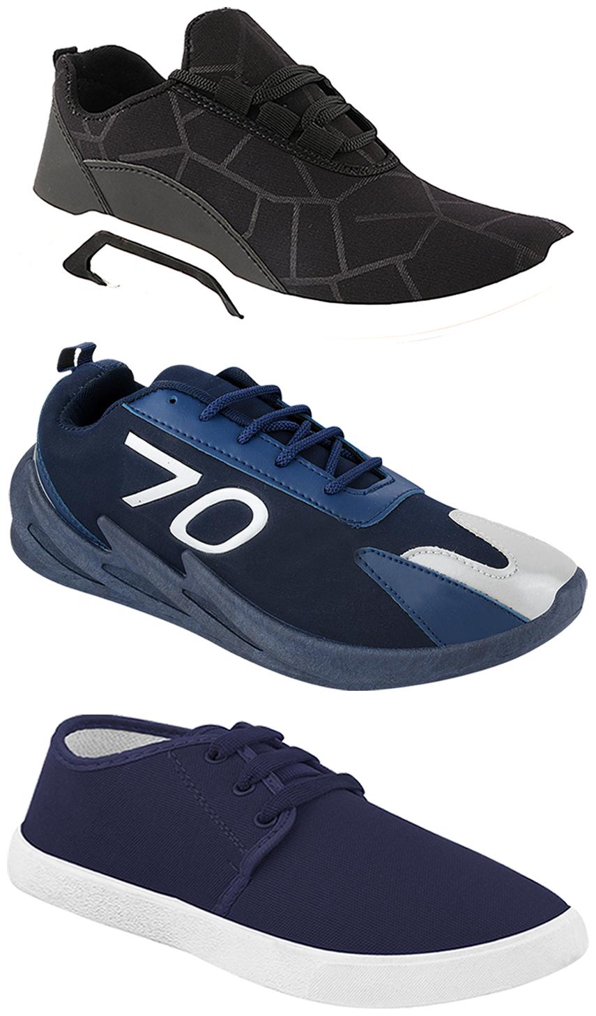 

Birde Men Multi-Color Casual Shoes - CASUAL SPORTS SNEAKERS RUNNNING SHOES - BRD-300-BLK-1078-351