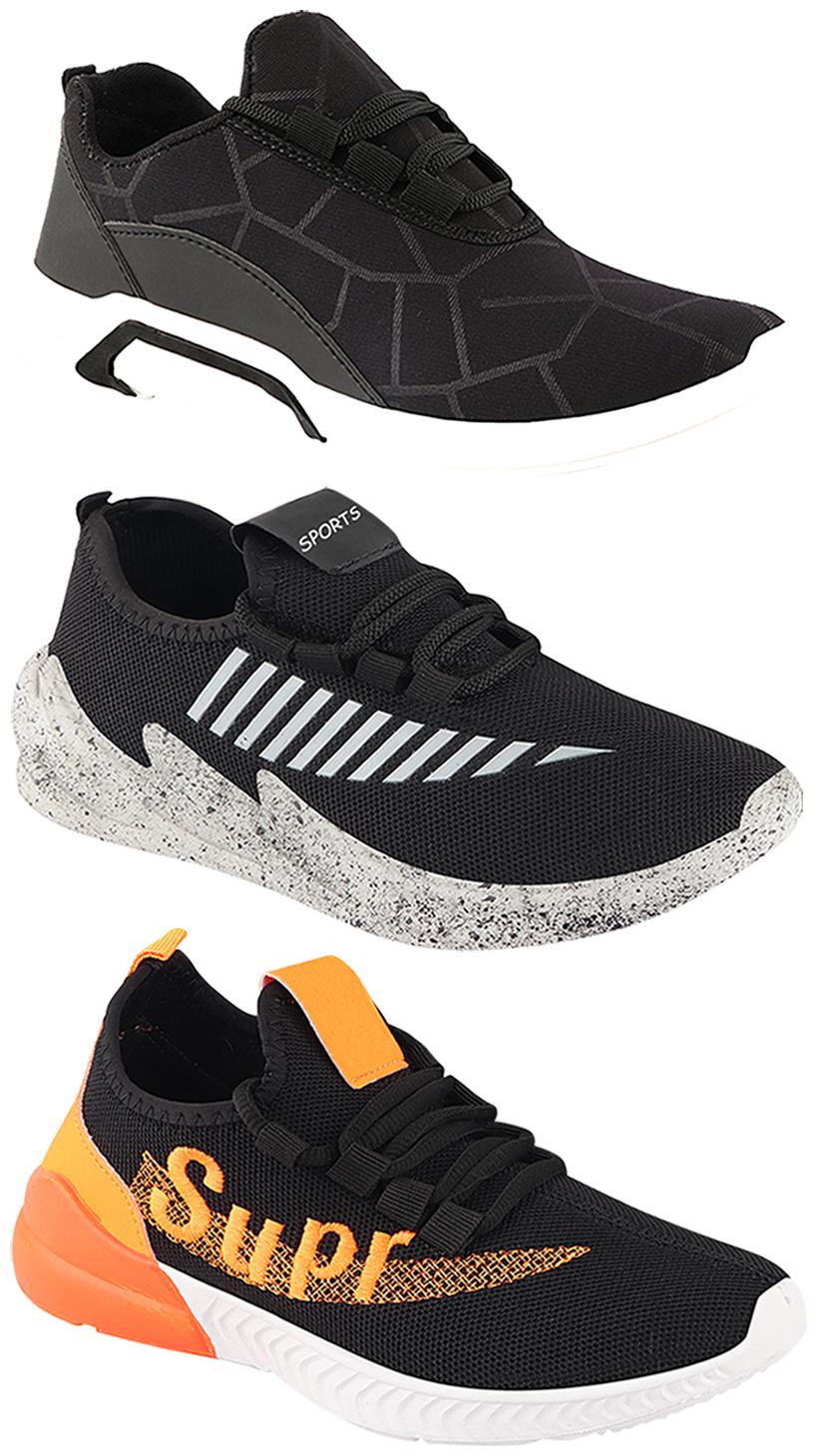 

Birde Men Multi-Color Casual Shoes - CASUAL SPORTS SNEAKERS RUNNNING SHOES - BRD-300-BLK-324-GRY-331